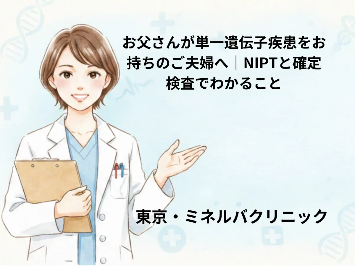 お父さんが単一遺伝子疾患をお持ちのご夫婦へ｜NIPTと確定検査でわかること